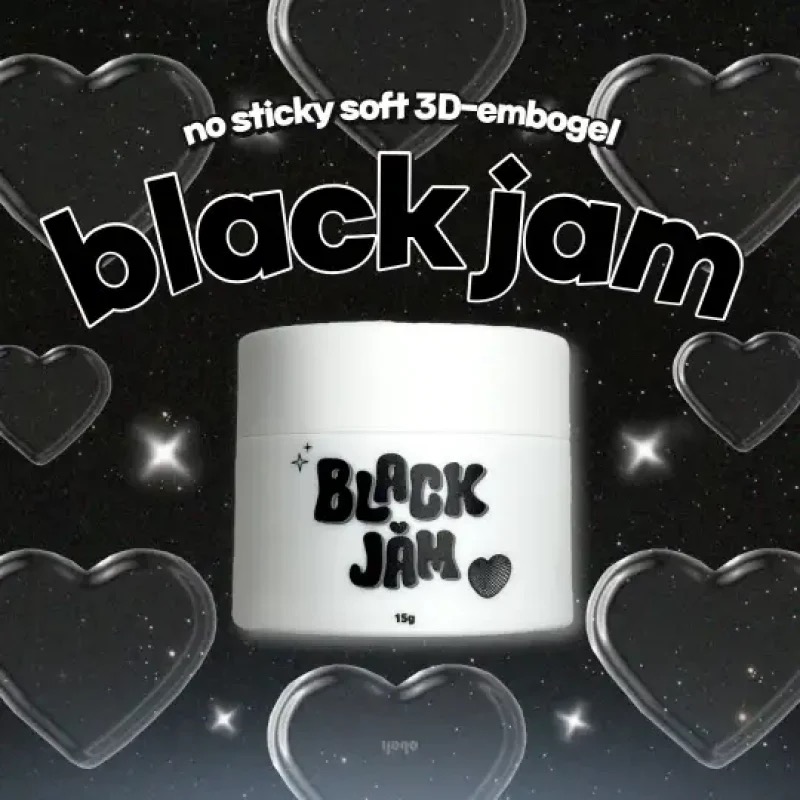 YOGO Black Jam 3D Black Clay/Embossing gel